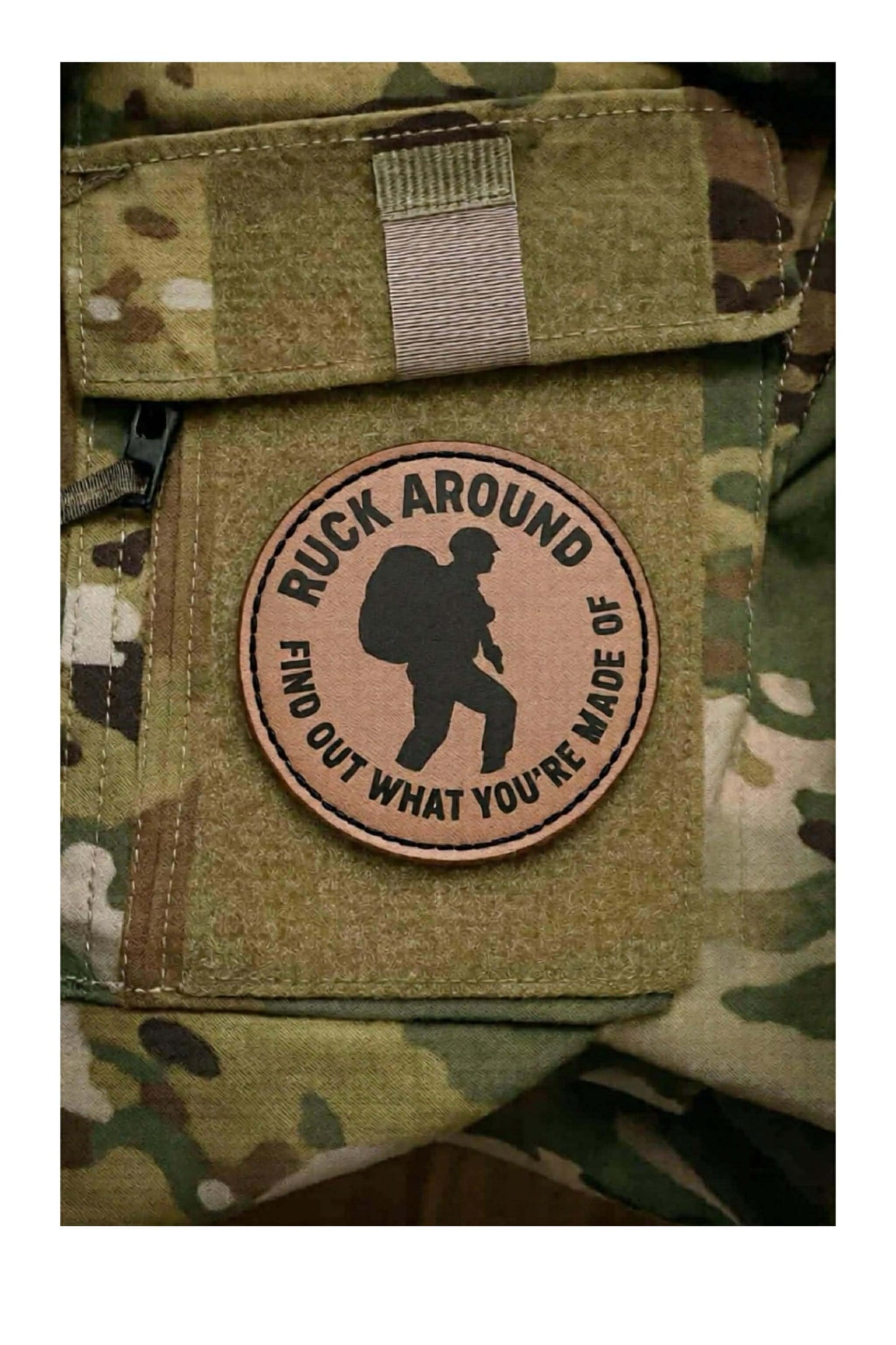 "Ruck Around" Leather Patch - Limited Run