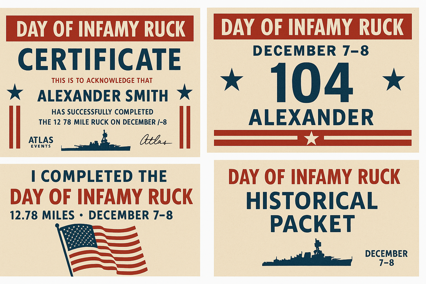 1st Annual Worldwide Virtual: Day of Infamy Ruck March