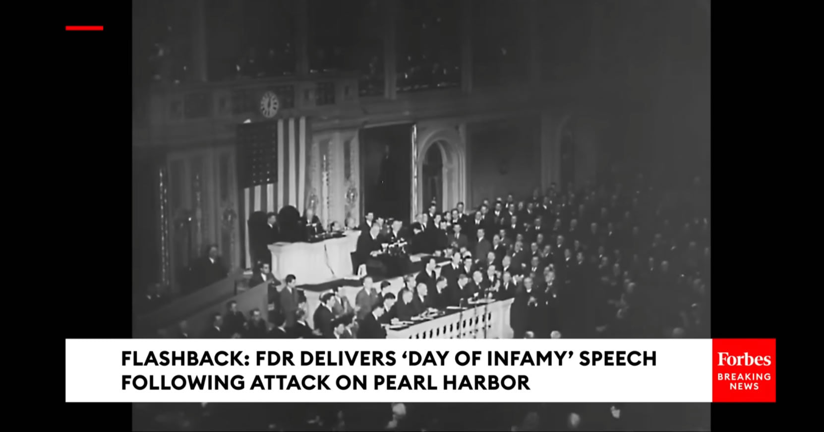 Load video: FDR Delivers ‘Day Of Infamy’ Speech Following Attack On Pearl Harbor